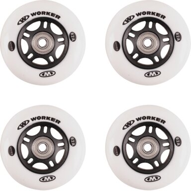 Ratukai riedučiams Worker 64 mm ABEC-5 Carbon