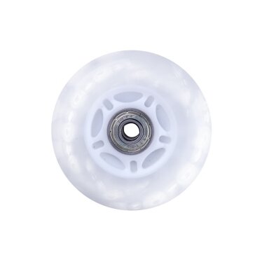 Ratukas riedučiams Worker 70x24mm ABEC-5 LED  PU White