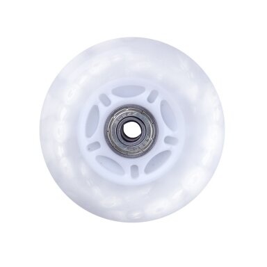 Ratukas riedučiams Worker 72x24mm ABEC-5 LED PU White