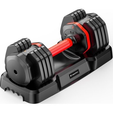 Reguliuojamas hantelis inSPORTline DuraBell®, 6.5–24.5 kg