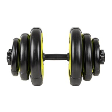Reguliuojamas hantelis inSPORTline 3–18 kg Black-Green