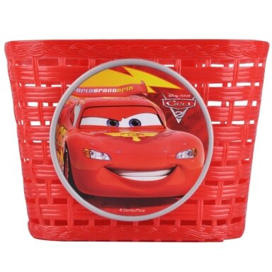 Rinkinys vaikiškam dviračiui (krepšelis, skambutis, gertuvė) Disney Cars