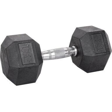 Šešiakampis hantelis inSPORTline Hexsteel 16kg Šešiakampis hantelis inSPORTline Hexsteel 16kg