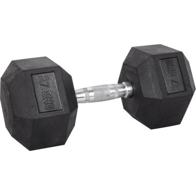 Šešiakampis hantelis inSPORTline Hexsteel 27.5kg