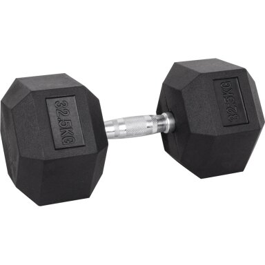 Šešiakampis hantelis inSPORTline Hexsteel 32.5kg