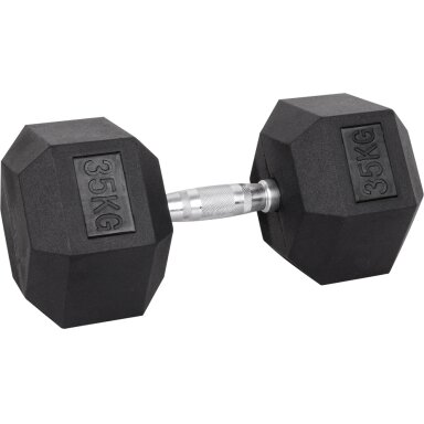 Šešiakampis hantelis inSPORTline Hexsteel 35 kg