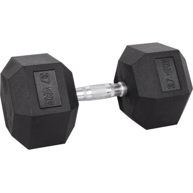 Šešiakampis hantelis inSPORTline Hexsteel 37,5 kg