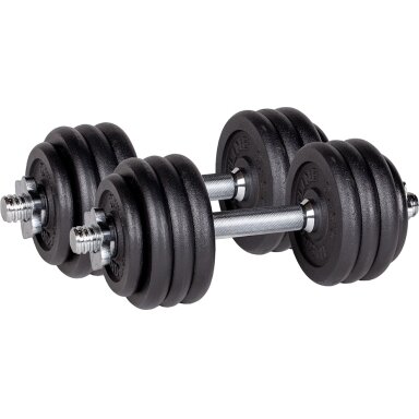 Hantelių rinkinys inSPORTline Castblack 2 × 20 kg