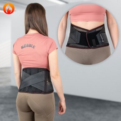 Šildantis juosmens diržas Belt inSPORTline Avochi - XL Šildantis juosmens diržas Belt inSPORTline Avochi - XL