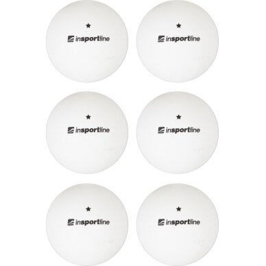 Table Tennis Balls inSPORTline Elisenda S1 – 6 Pcs. - White Table Tennis Balls inSPORTline Elisenda S1 – 6 Pcs. - White