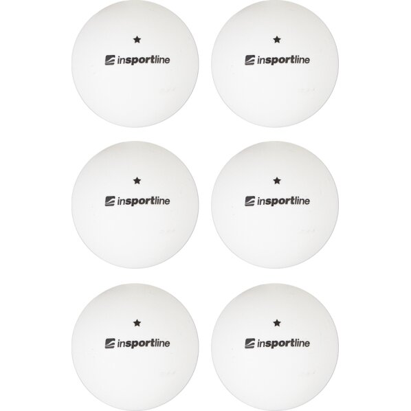 Table Tennis Balls inSPORTline Elisenda S1 – 6 Pcs. - White Table Tennis Balls inSPORTline Elisenda S1 – 6 Pcs. - White