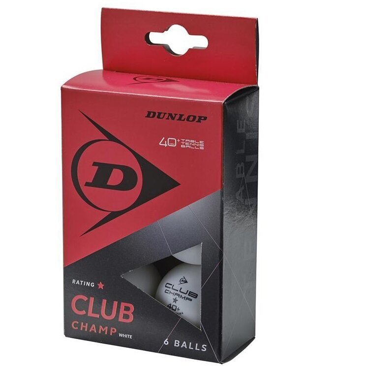 Stalo teniso kamuoliukai DUNLOP Club Champ 1★ 40+ – 6 vnt. 1 Stalo teniso kamuoliukai DUNLOP Club Champ 1★ 40+ – 6 vnt. 1