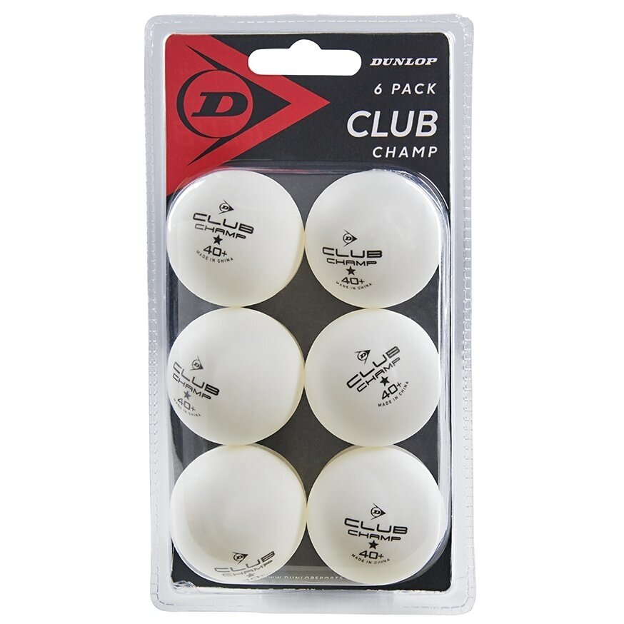 Stalo teniso kamuoliukai DUNLOP Club Champ 1★ 40+ – 6 vnt.