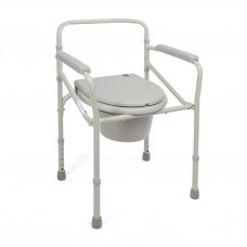 Sulankstoma tualeto kėdė pacientams iki 120 kg