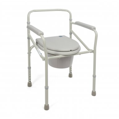 Sulankstoma tualeto kėdė pacientams iki 120 kg Sulankstoma tualeto kėdė pacientams iki 120 kg
