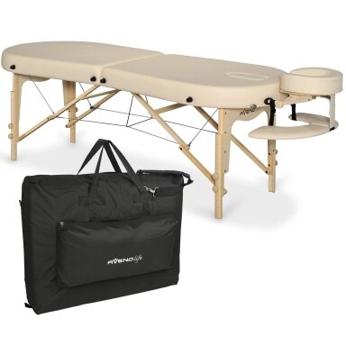 Sulankstomas masažo stalas AVENO LIFE Elza 71 Soft Touch – medinis, ergonomiškas Sulankstomas masažo stalas AVENO LIFE Elza 71 Soft Touch – medinis, ergonomiškas