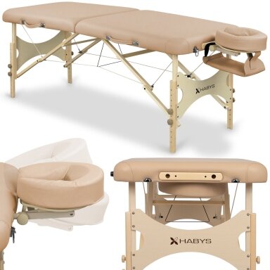 Sulankstomas masažo stalas HABYS Bello One 70 Soft Touch – medinis, 350 kg Sulankstomas masažo stalas HABYS Bello One 70 Soft Touch – medinis, 350 kg