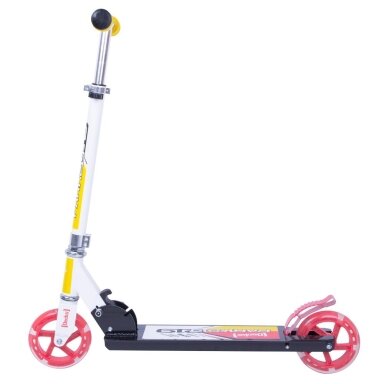 Sulankstomas paspirtukas su šviečiančiais ratukais (iki 100kg) Worker Cirky Yellow