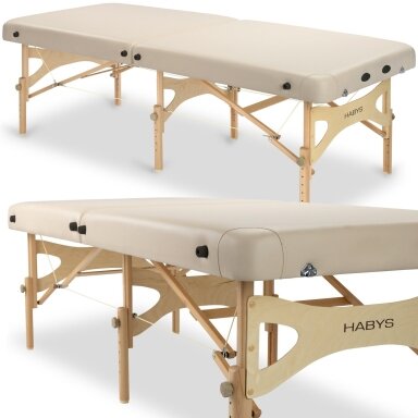 Sulankstomas terapijos stalas HABYS Feldenkrais 80 Vinyl Flex – medinis, 2,5 cm, smėlio spalvos Sulankstomas terapijos stalas HABYS Feldenkrais 80 Vinyl Flex – medinis, 2,5 cm, smėlio spalvos