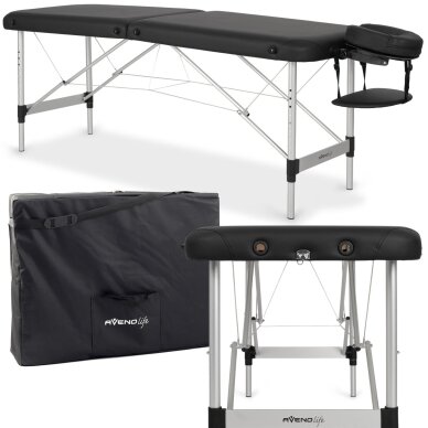 Sulankstomas masažo stalas AVENO LIFE Nina 60 Comfy Base – aliumininis, tik 10 kg Sulankstomas masažo stalas AVENO LIFE Nina 60 Comfy Base – aliumininis, tik 10 kg