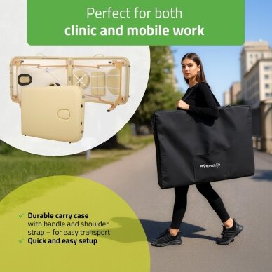 Sulankstomas masažo stalas AVENO LIFE Sofia Light 60 Comfy Base – medinis, 12,5 kg 6 Sulankstomas masažo stalas AVENO LIFE Sofia Light 60 Comfy Base – medinis, 12,5 kg 6
