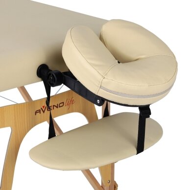 Sulankstomas masažo stalas AVENO LIFE Sonia 60 Comfy Base – medinis, tik 11 kg 14