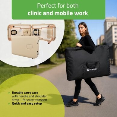 Sulankstomas masažo stalas HABYS Lira 59 Comfy Base – medinis, 10 kg 4 Sulankstomas masažo stalas HABYS Lira 59 Comfy Base – medinis, 10 kg 4