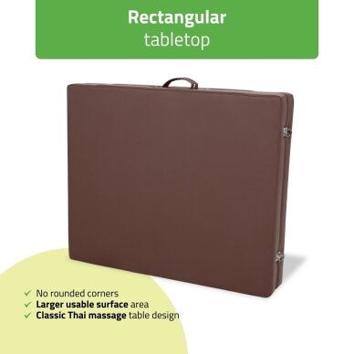 Sulankstomas tajų masažo stalas AVENO LIFE Niro 80 PU – medinis, 45–64 cm 3