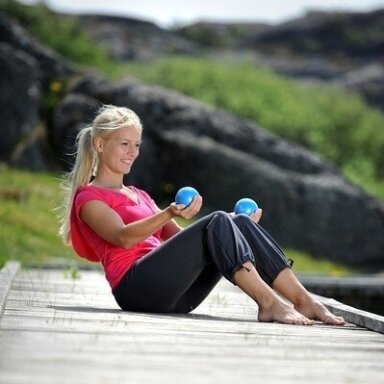 Svoriniai kamuoliai SISSEL® Pilates Toning Ball, 900 g