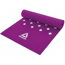 Treniruočių kilimėlis Reebok Spots 7 mm, violetinis