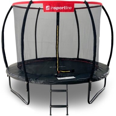 Batutas su apsauginiu tinklu inSPORTline Flea PRO 244 cm