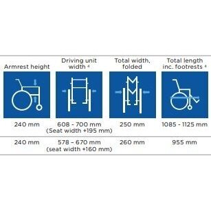 Universalaus tipo neįgaliojo vežimėlis INVACARE Action 1R 3