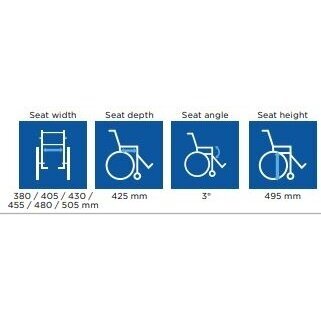 Universalaus tipo neįgaliojo vežimėlis INVACARE Action 1R 4