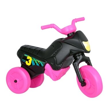 Vaikiškas balansinis triratukas (iki 20kg) Enduro Mini Black-Pink