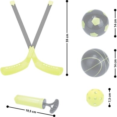 Vaikiškas sporto žaidimų rinkinys 3in1 inSPORTline SCS510 2