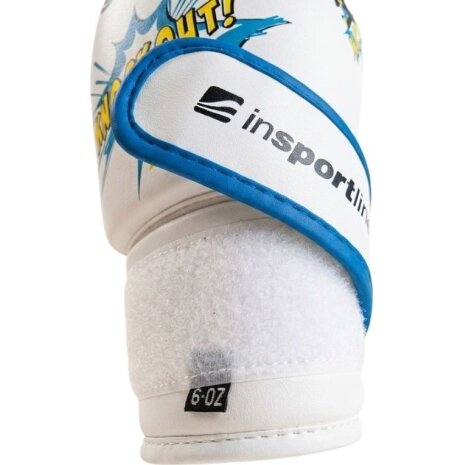 Vaikiškos bokso pirštinės inSPORTline Jabbino, baltos, 6 oz 3 Vaikiškos bokso pirštinės inSPORTline Jabbino, baltos, 6 oz 3