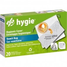 Vienkartiniai higieniniai vėmimo maišeliai Hygie®, 20 vnt.
